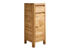 Cassettiera moderna in rovere naturale massello oliato