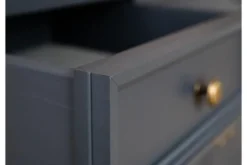 Cassettiera shabby chic pino massello piano color rovere