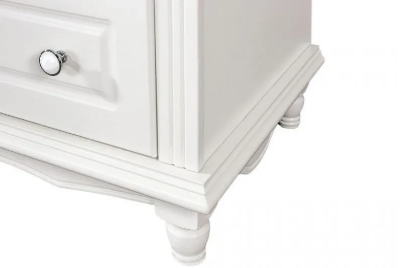 Cassettone provenzale 6 cassetti legno bianco PRINCESS 836-6A