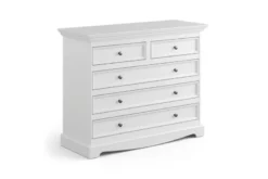 Cassettone shabby chic pino massello bianco