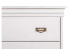 Comò in legno massello di pino bianco shabby chic toscano