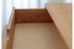 Comò moderno in legno massello di rovere oliato 4 cassetti
