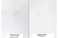 Comodino shabby chic pino massello bianco
