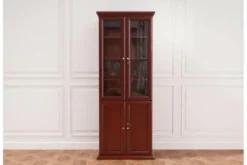 Completo ufficio PRESTIGE B710 con scrivania 220 cm e parete librerie lungo 520 cm