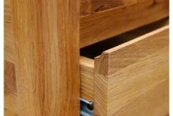 Consolle in legno naturale di rovere massello oliato
