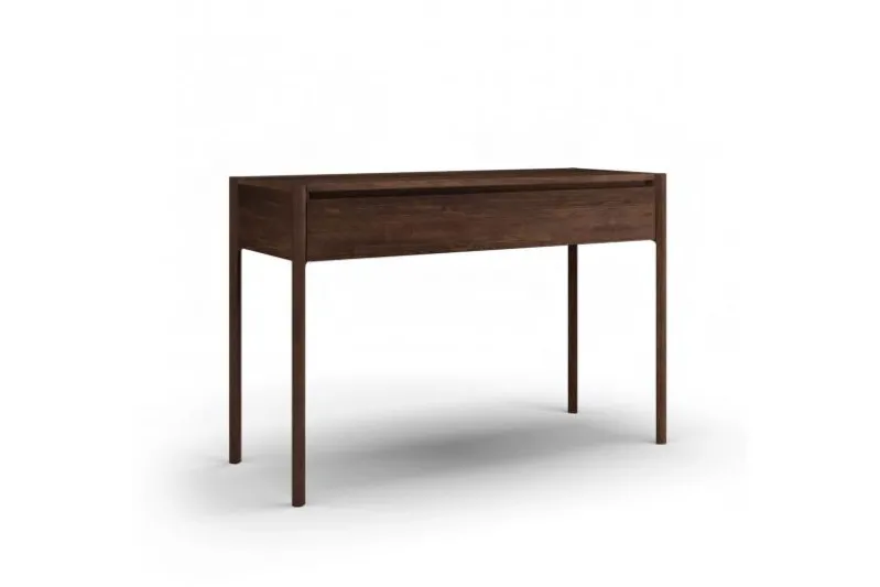 Consolle legno massello di rovere massello tabacco moderna