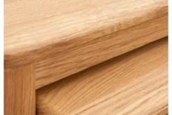 Coppia di tavolini in legno massello di rovere oliato