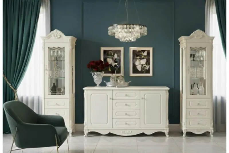 Credenza classica avorio in legno BELLA 992