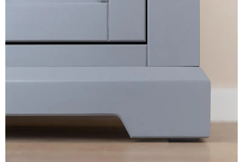 Credenza pino massello grigio e color rovere shabby country