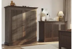 Credenza pino massello tabacco shabby classico Rosella
