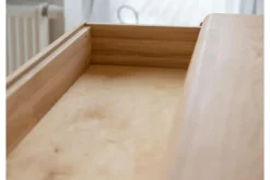 Credenzina 2 ante moderna in legno massello naturale