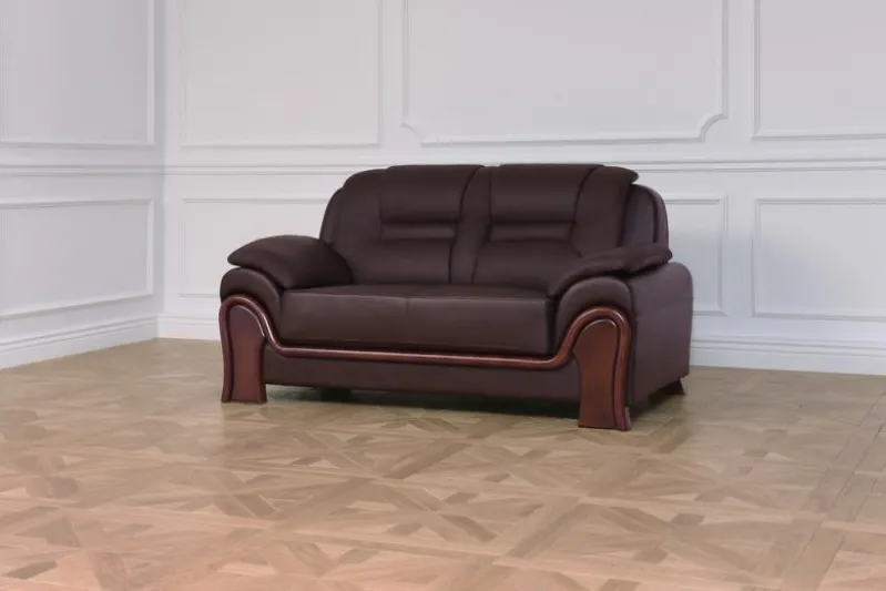 Divano 2 posti in pelle Palladio Marrone