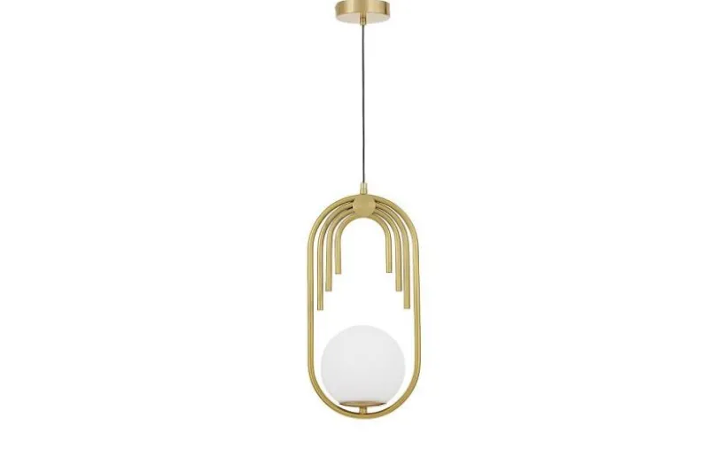 Lampada art deco a sfera ottone ZANETTI D15