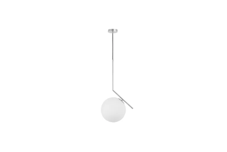 Lampada a sfera a sospensione cromata SORENTO D30