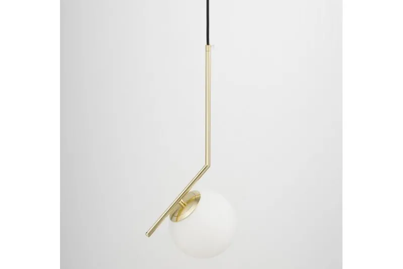 Lampada a sfera design sospensione oro SORENTO D15