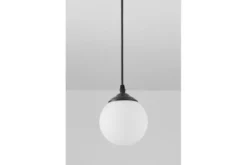 Lampada a sfera nera pendente FINO W1