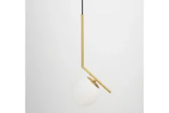 Lampada a sospensione a sfera con finitura ottone SORENTO D15