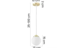 Lampada a sospensione a sfera oro FINO W1