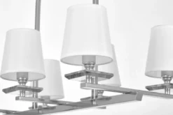LAMPADA A SOSPENSIONE BIANCO-CROMO LIMERA W6