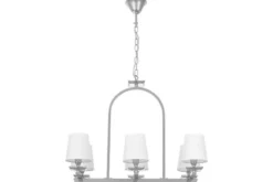 LAMPADA A SOSPENSIONE BIANCO-CROMO LIMERA W6