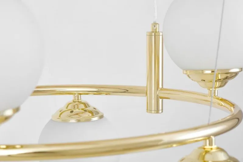 LAMPADA A SOSPENSIONE CLASSICA ORO FINO RING W6