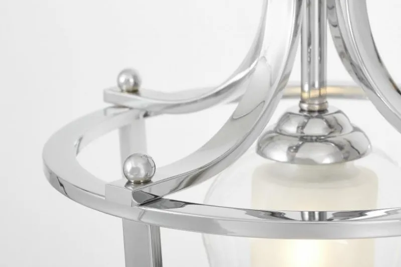 LAMPADA A SOSPENSIONE CROMO BROOKLYN L1 design elegante