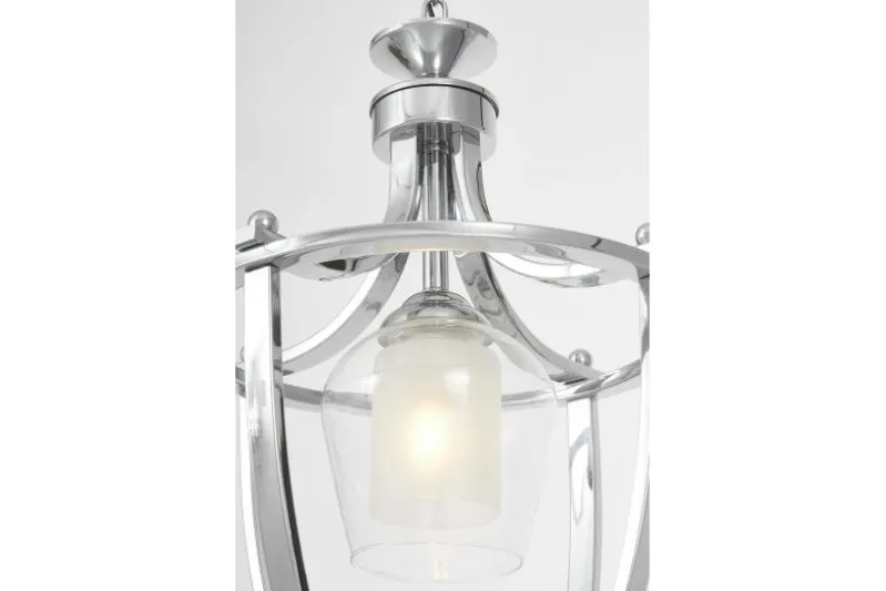 LAMPADA A SOSPENSIONE CROMO BROOKLYN L1 design elegante