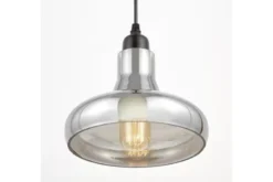 Lampada a sospensione design moderno vetro fumè AVONI