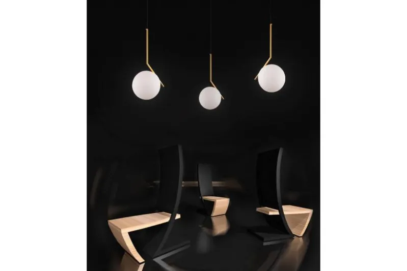 Lampada a sospensione di design a sfera oro caldo SORENTO D20