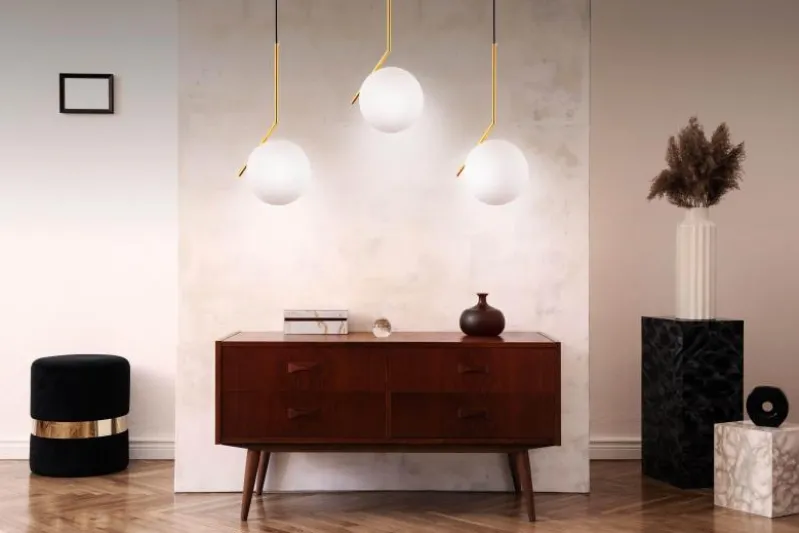 Lampada a sospensione di design a sfera oro caldo SORENTO D20