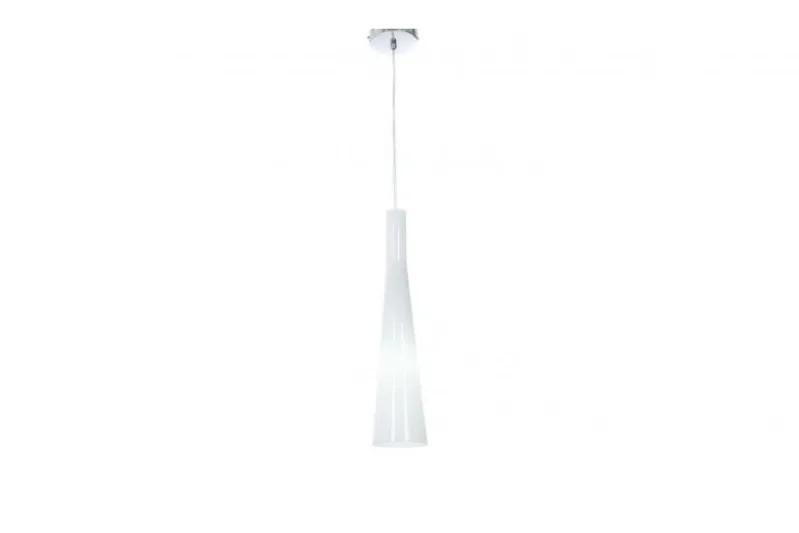 Lampada a sospensione di design in vetro bianco MORRATE W1
