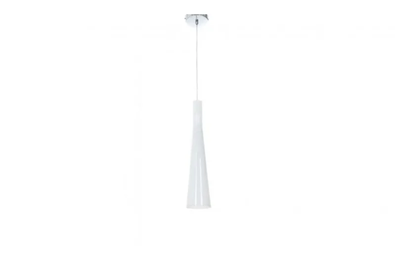 Lampada a sospensione di design in vetro bianco MORRATE W1