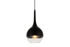 Lampada a sospensione di design in vetro nero FRUDO