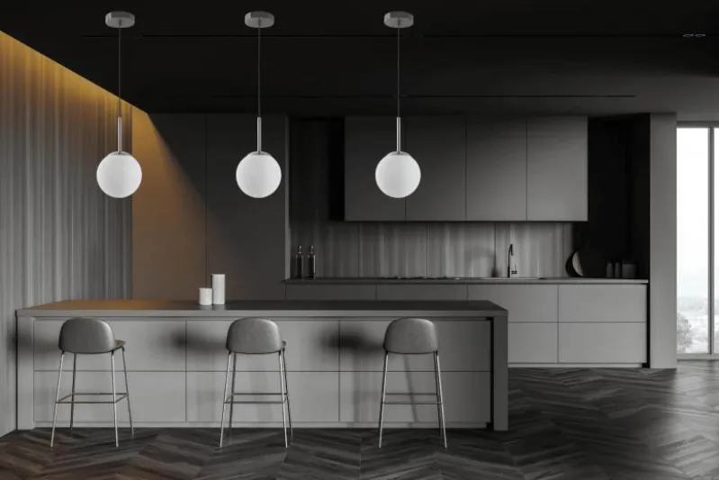 Lampada a sospensione di design moderno FREDICA W1 Cromo