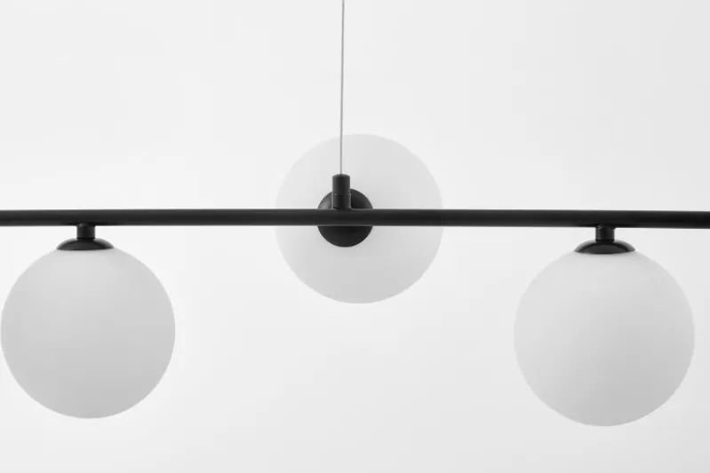 LAMPADA A SOSPENSIONE MODERNA BIANCO E NERO GROSEO W6