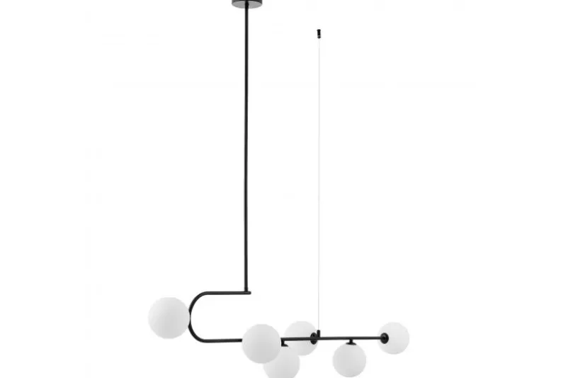 LAMPADA A SOSPENSIONE MODERNA BIANCO E NERO GROSEO W6