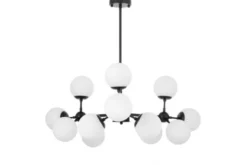 LAMPADA A SOSPENSIONE MODERNA BIANCO E NERO ZODIAK W12