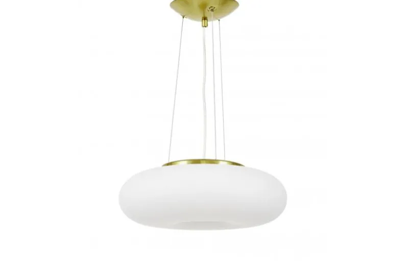 LAMPADA A SOSPENSIONE MODERNA BIANCO E ORO BIANTE D38