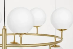 LAMPADA A SOSPENSIONE MODERNA BIANCO E OTTONE CEREDO NEO W10