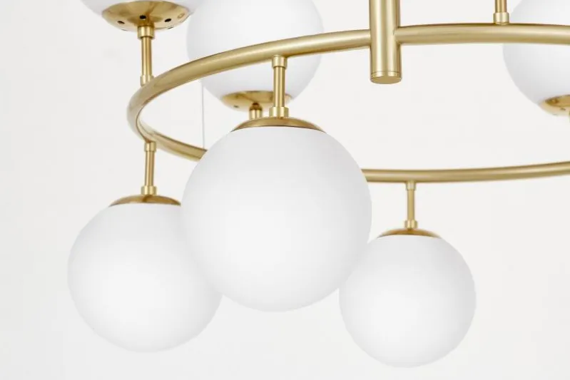 LAMPADA A SOSPENSIONE MODERNA BIANCO E OTTONE CEREDO NEO W10