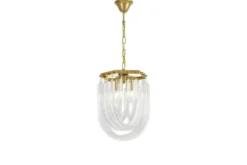 LAMPADA A SOSPENSIONE MODERNA BOSCONE D30 IN OTTONE