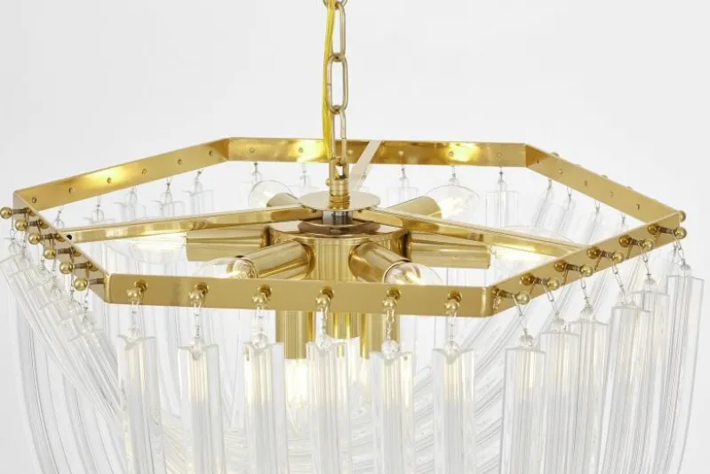 LAMPADA A SOSPENSIONE MODERNA BOSCONE D55 IN OTTONE