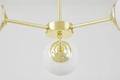LAMPADA A SOSPENSIONE MODERNA CLASSICA ORO FINO RING W3