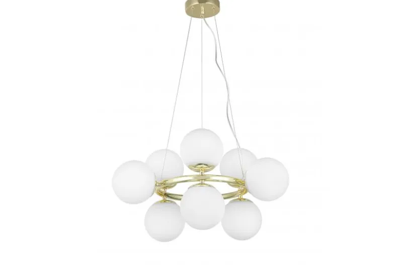 LAMPADA A SOSPENSIONE MODERNA CLASSICA ORO LEDO W9