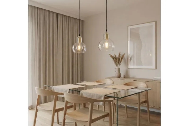 LAMPADA A SOSPENSIONE MODERNA CLASSICA ORO MORO 1A