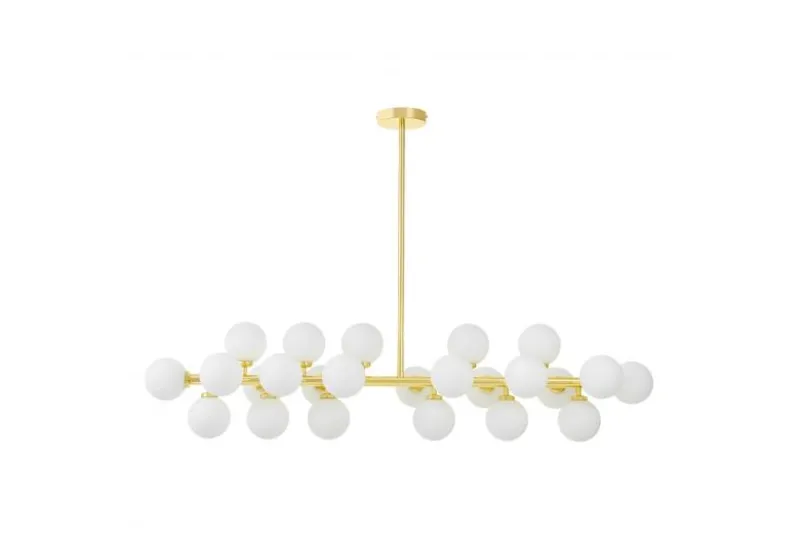 LAMPADA A SOSPENSIONE MODERNA CLASSICA ORO PETRICA W24