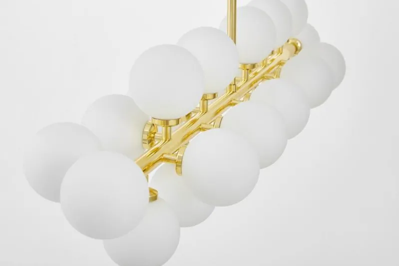LAMPADA A SOSPENSIONE MODERNA CLASSICA ORO PETRICA W24