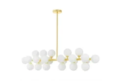 LAMPADA A SOSPENSIONE MODERNA CLASSICA ORO PETRICA W24