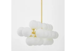 LAMPADA A SOSPENSIONE MODERNA CLASSICA ORO PETRICA W24