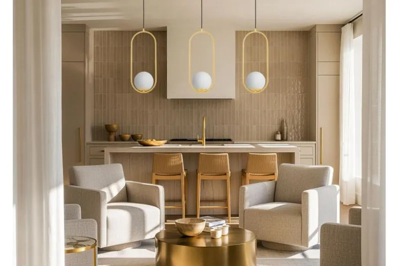 LAMPADA A SOSPENSIONE MODERNA CLASSIC GOLD VERO 1B